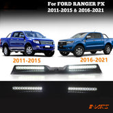Matt Black LED Roof lights Bar spoiler for Ford Ranger PX T6 2011-2021 MK1 MK2 MK3 & Raptor